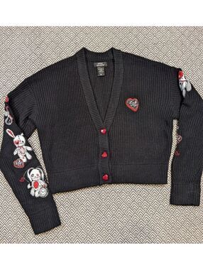 Social Collision Hot Topic Sweater Alternative Goth Emo Grunge Y2K
